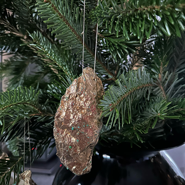 Weihnachtsanhänger echte Auster, style